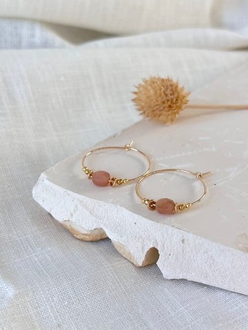 Boucles d'oreilles Olympie soleil