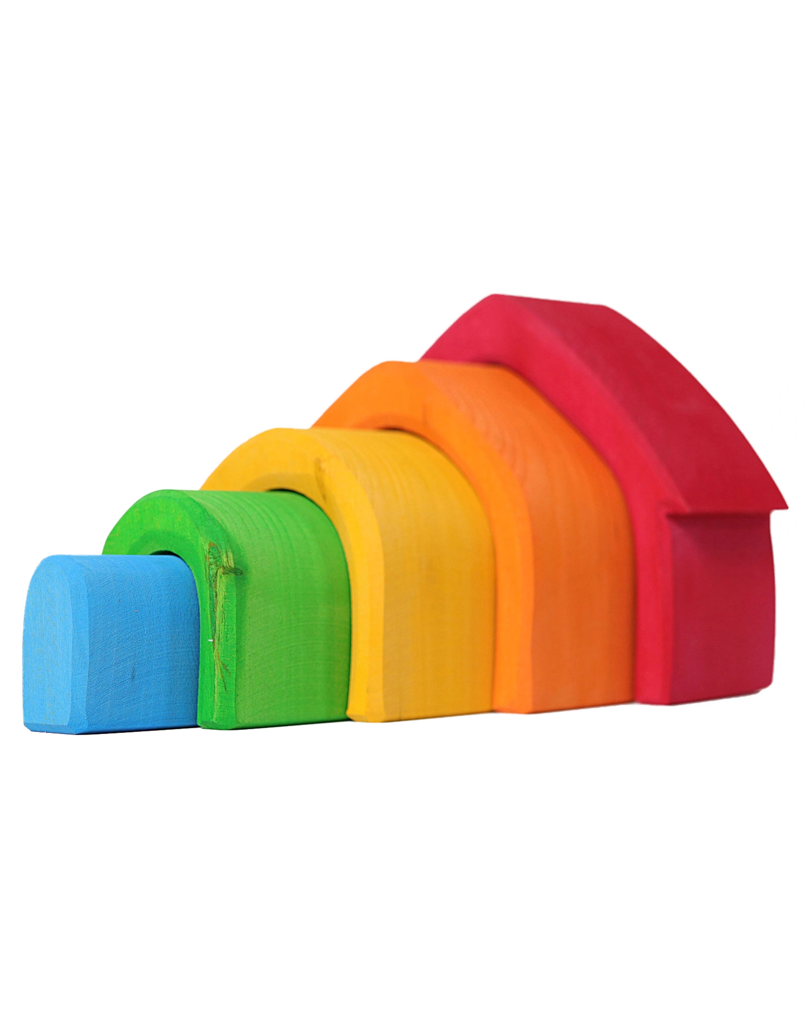 Holz-Spielzeug REGENBOGENHAUS 5-teilig