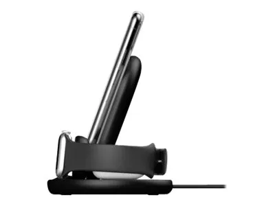 Belkin BoostCharge - Trådløs opladningsstander - 7.5 Watt - sort - for Apple AirPods; AirPods Pro; iPhone 11, 12, 7, 8, SE, X, XR, XS, XS Max; Watch