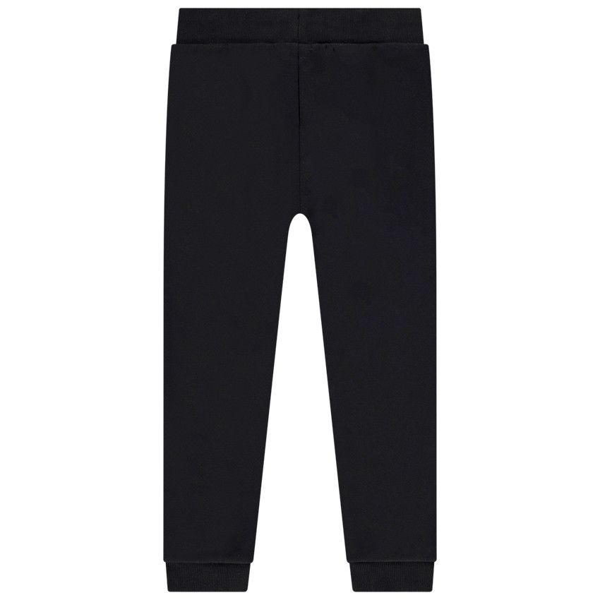 Jogging en molleton uni pour fille - Noir