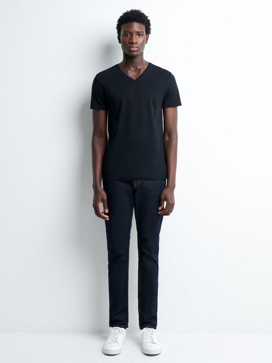 Tee-shirt col v uni