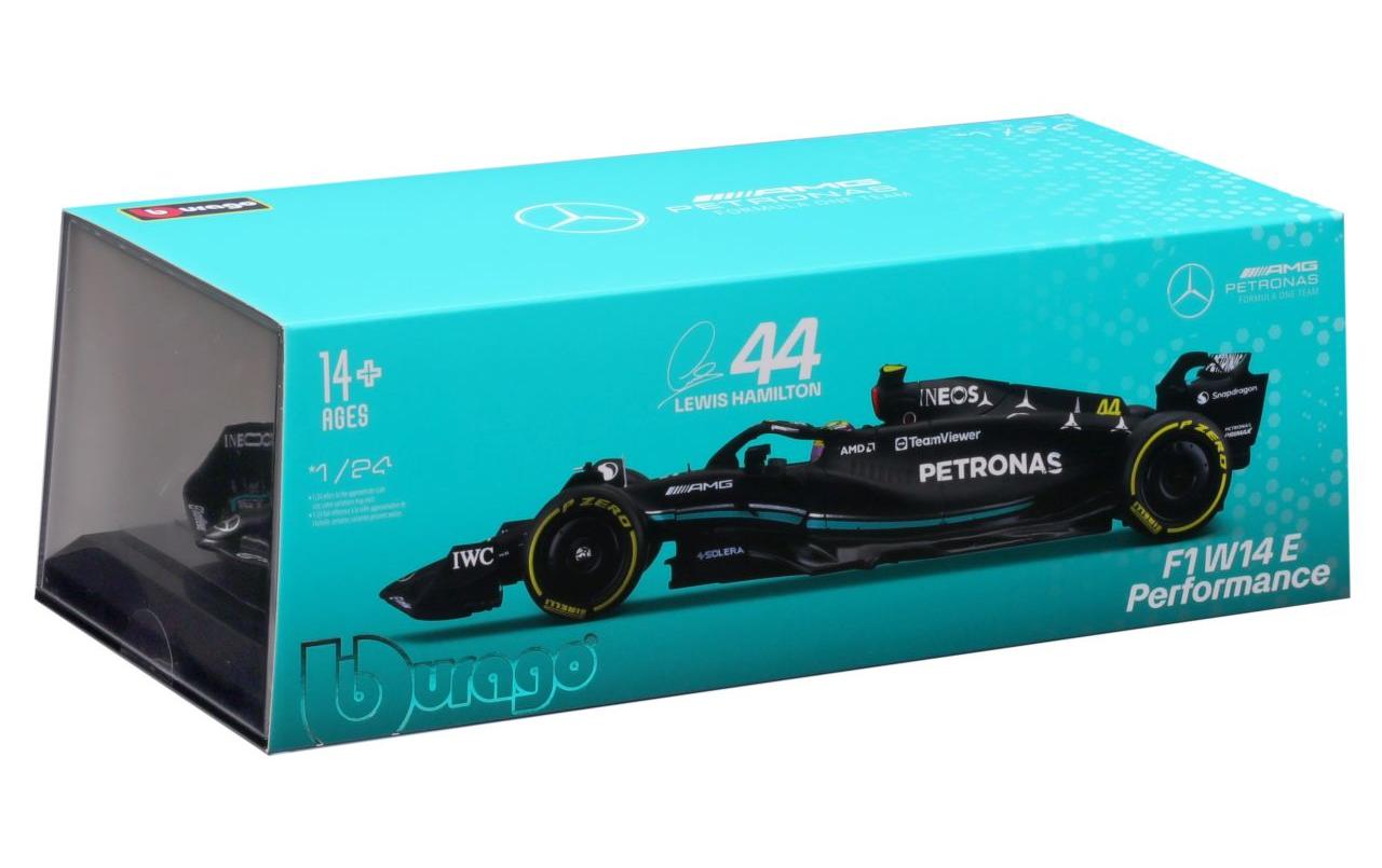 Mercedes-AMG F1 W14 E Perf. Hamilton 2023 1:24Sammlermodell im Massstab 1:24