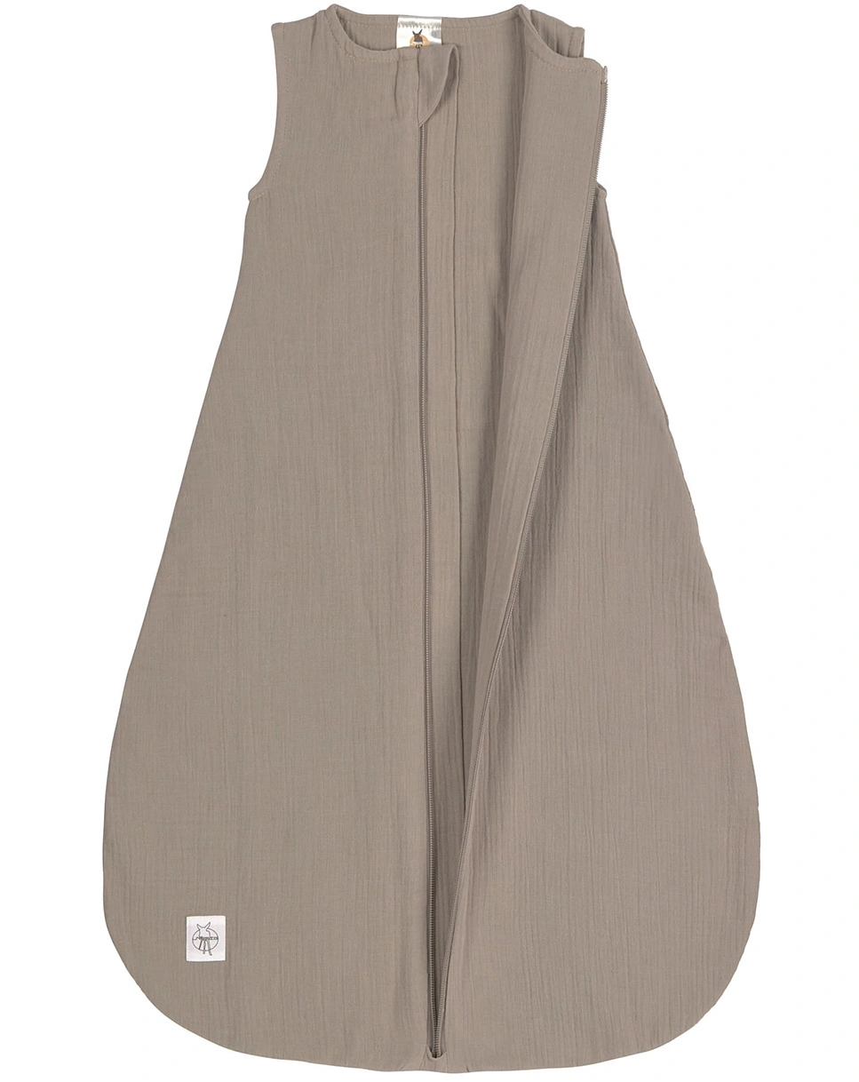 Sommerschlafsack COSY MUSLIN in taupe