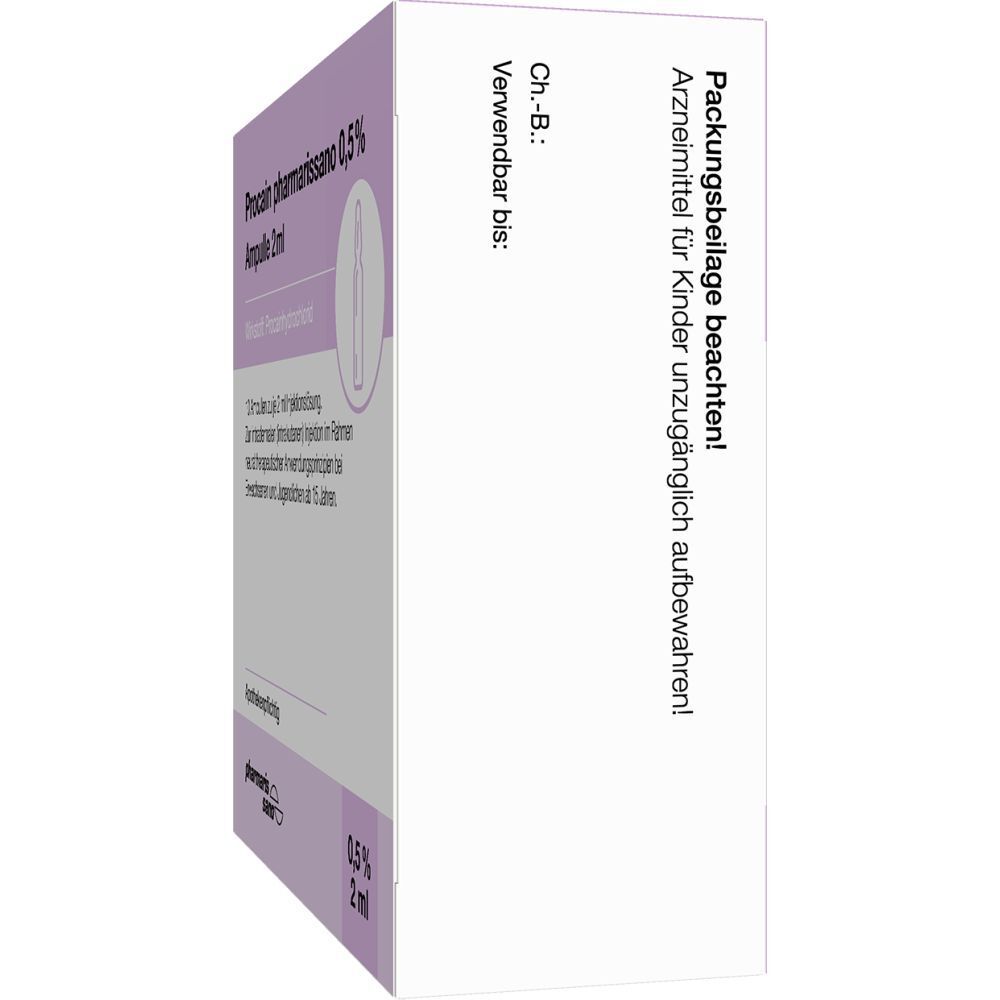 PROCAIN pharmarissano 0,5% Inj.-Lsg.Ampullen 2 ml