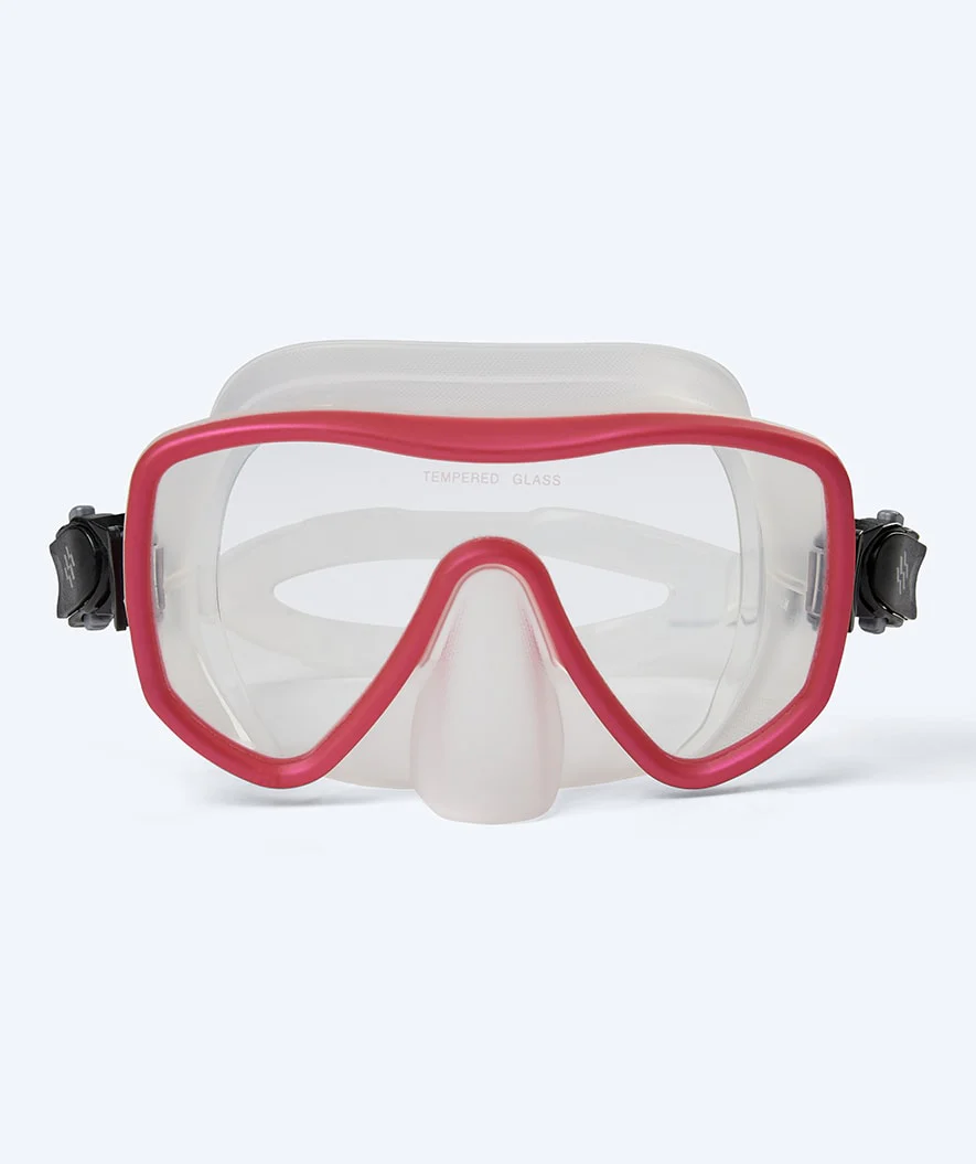 Watery snorkelsæt til voksne (fra 15 år) - Coast/Skipper - Rød/sort