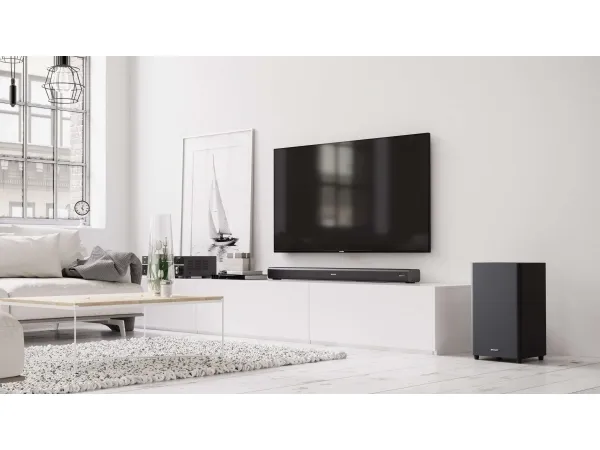 Sharp HT-SBW460 - Lydbarsystem - til hjemmebiograf - 3.1.kanal - trådløs - Bluetooth - 220 Watt (Total) - mat sort