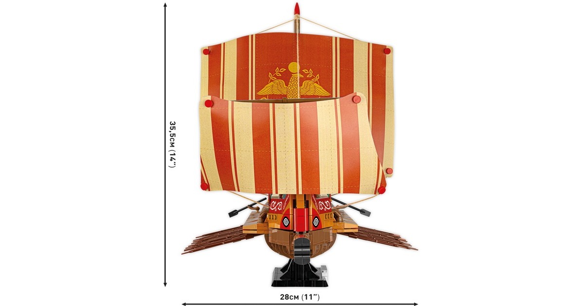 COBIImperium Romanum - Romeins oorlogsschip Constructiespeelgoed