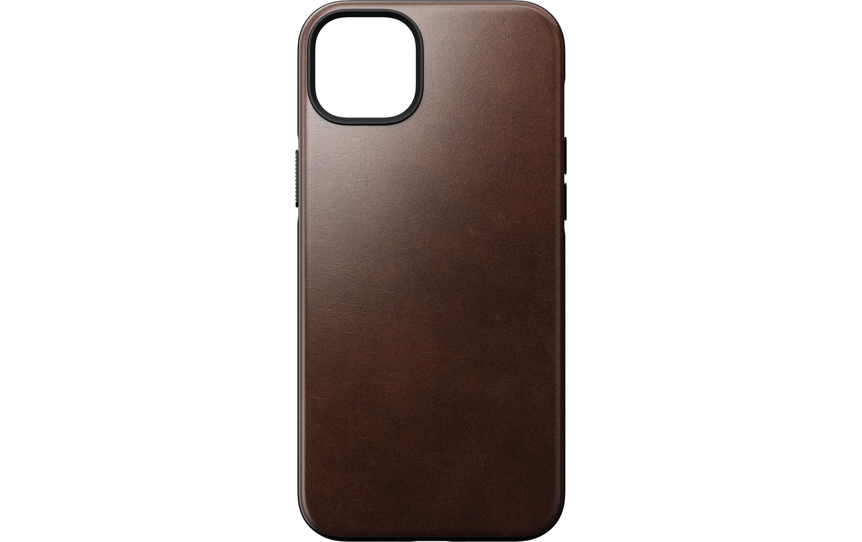 Back Cover Modern Leather Horween iPhone 14 Plus BraunModerne Schutzhülle aus Horween Leder für das Apple iPhone 14 Plus
