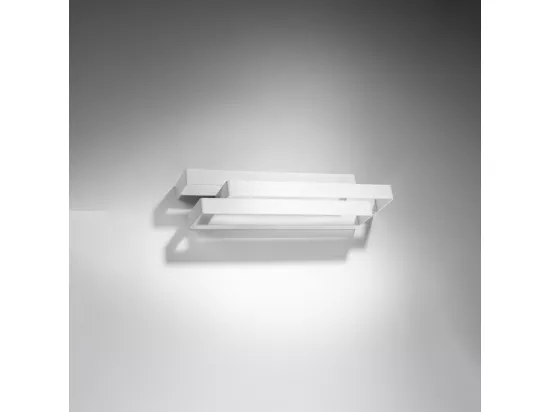 Appliques Frost moderne en acier - 2 sources lumineuses - L.42 x H.10 cm - blanc