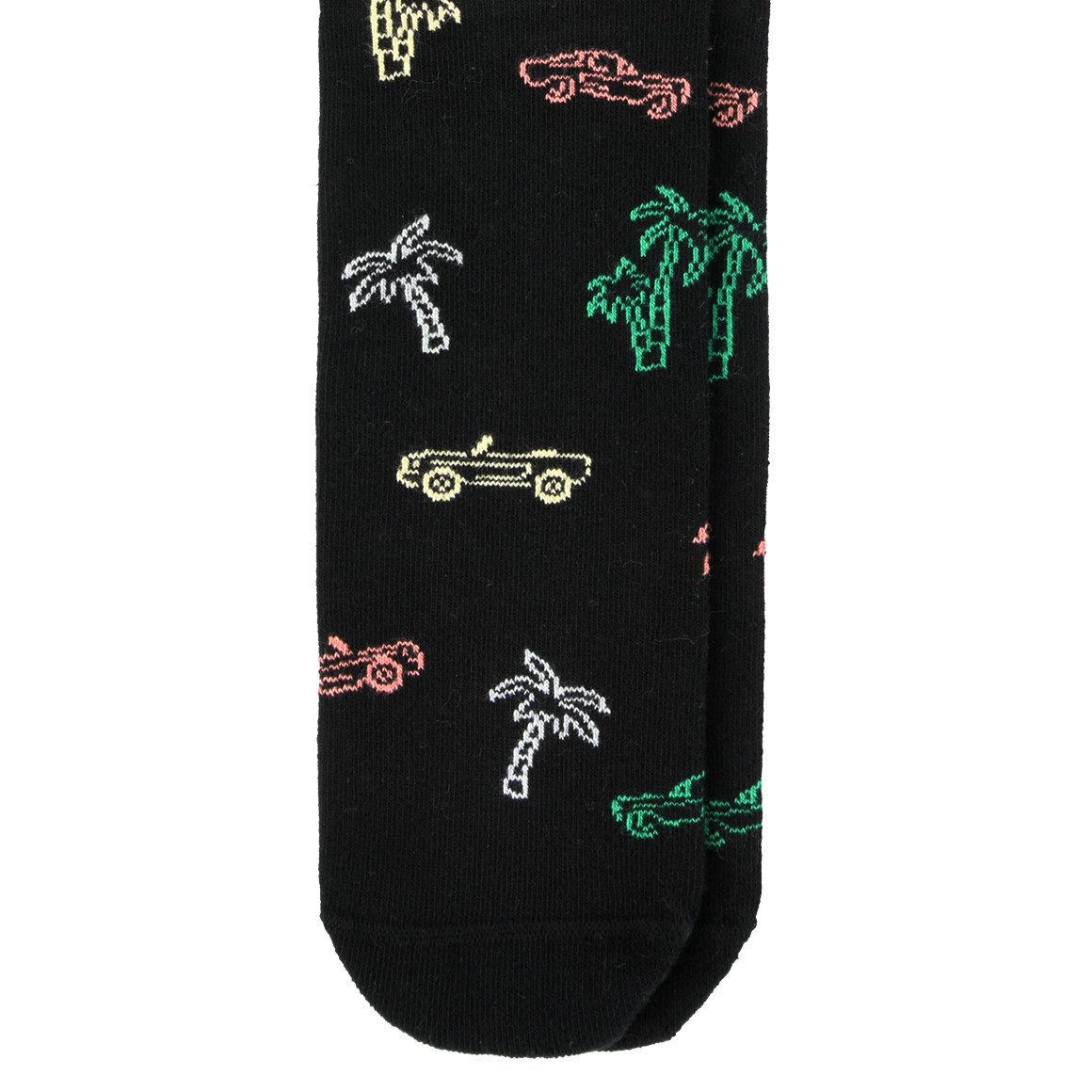 VanVaan 1 Paar Herren Socken mit Urlaubs-Motiven schwarz