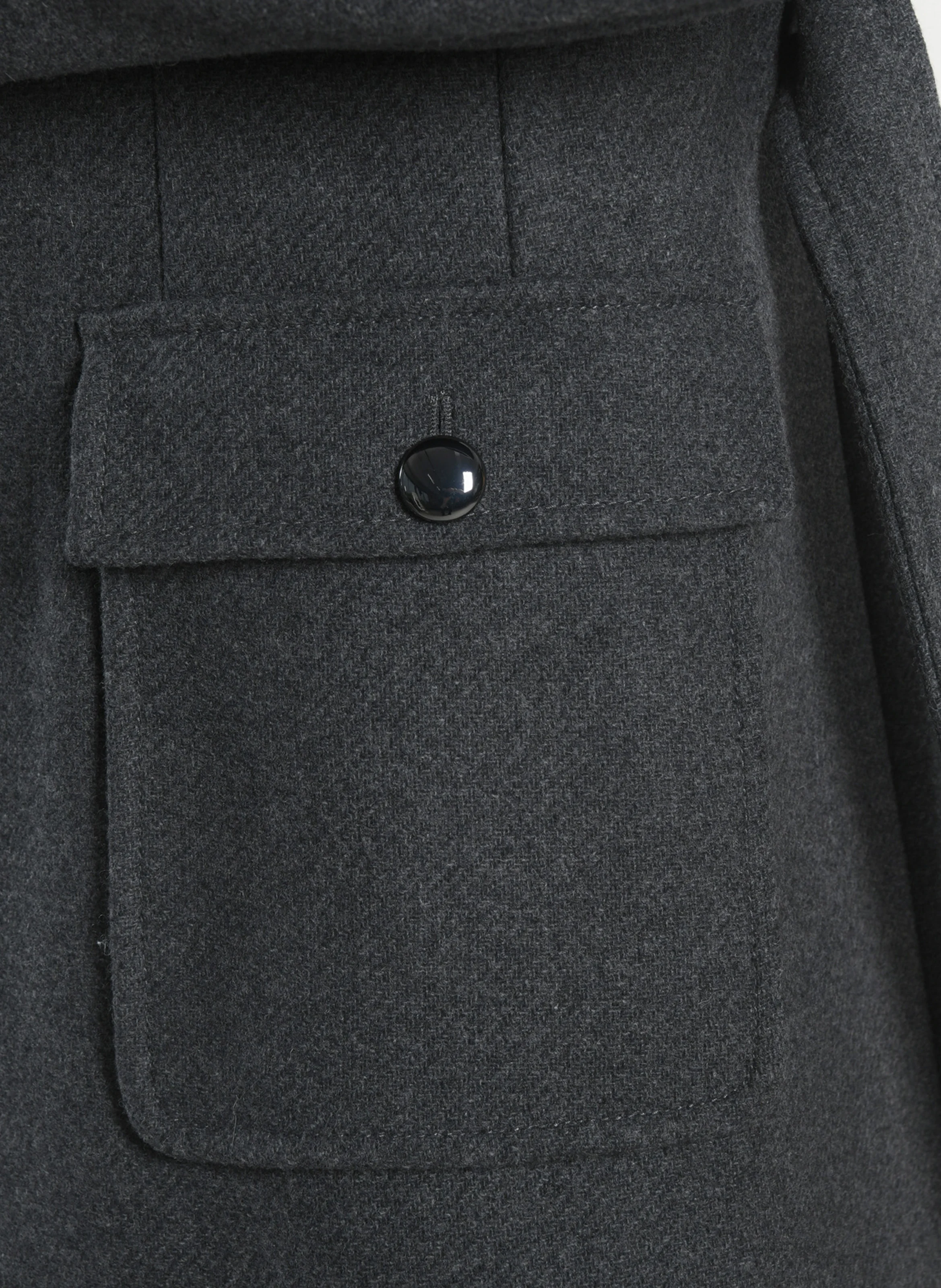 NAEL - Manteau droit en laine mélangée | Gris