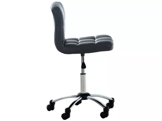 Chaise de bureau - Similicuir & Métal - Gris - Medica