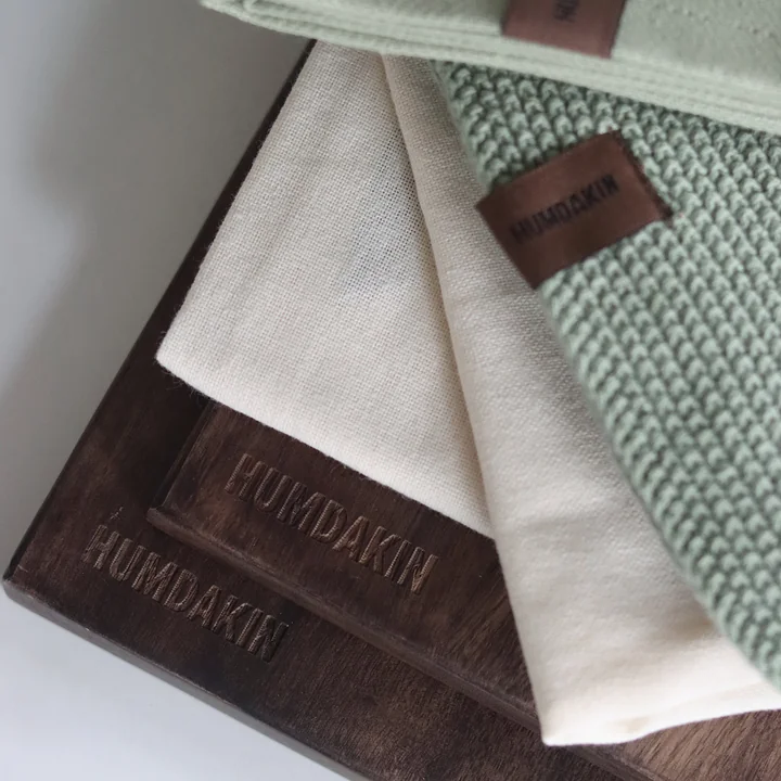 Humdakin - Geschirrtuch aus Biobaumwolle, 45 x 70 cm, coco (2er-Set)