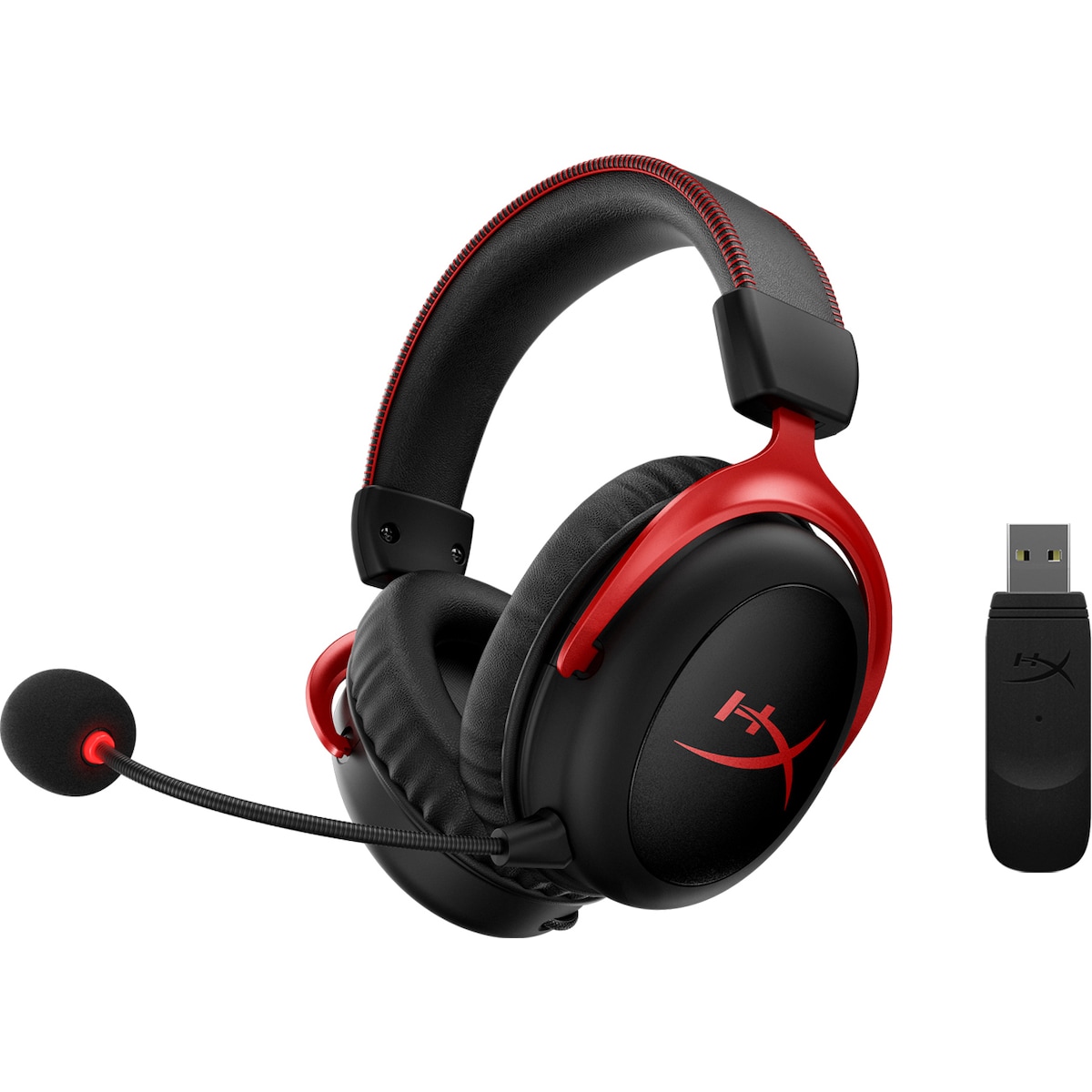 HyperX Cloud II Wireless gaming headset (sort/rød)