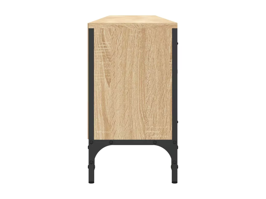 Meuble TV à tiroir chêne sonoma 200x25x44 cm bois d'ingénierie