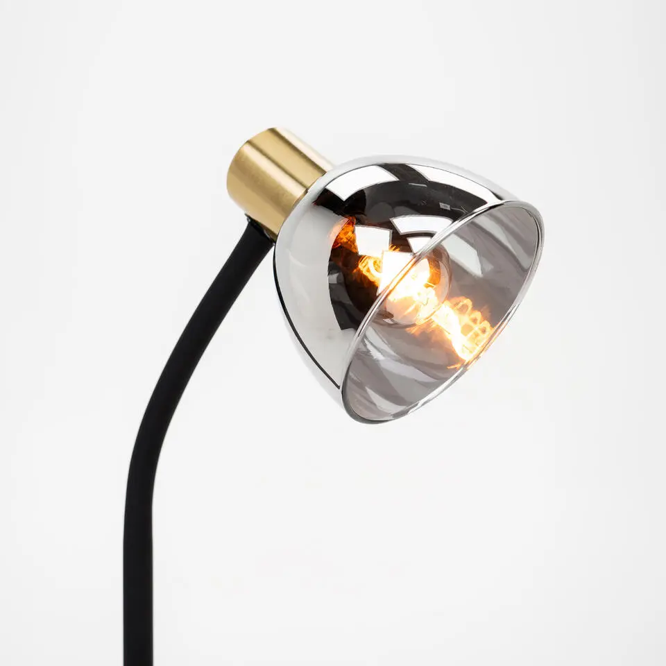 EGLO Macere Tafellamp - Bureaulamp - E14 - 34 cm - Zwart/Goud