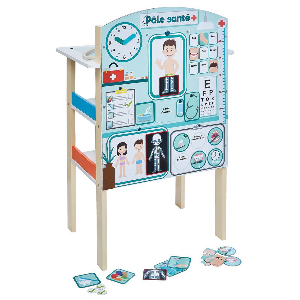 Stand vétérinaire 2-en-1 en bois certifié FSC®