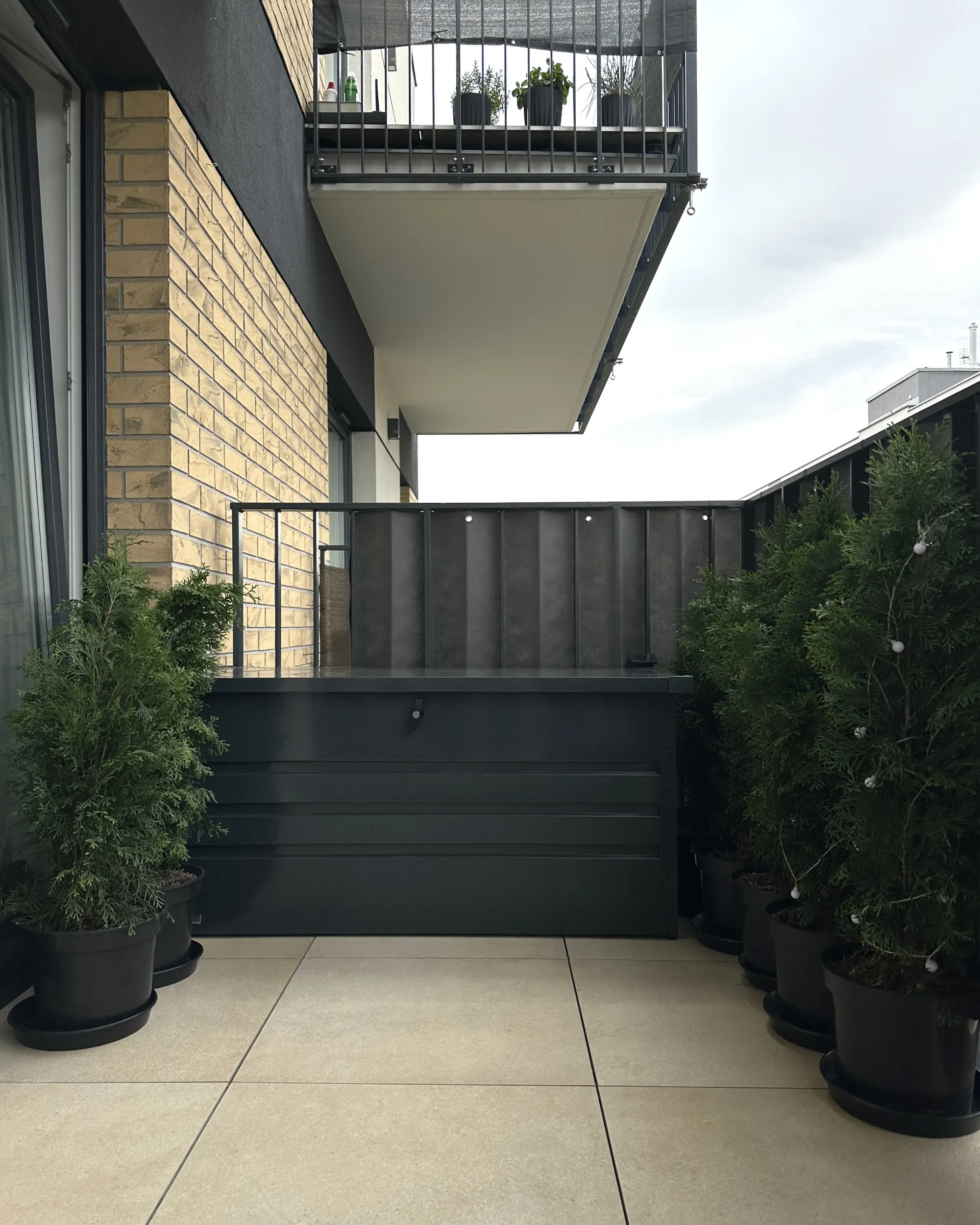 Kussenbox CEBROSA 132 cm 62 cm Grafietgrijs