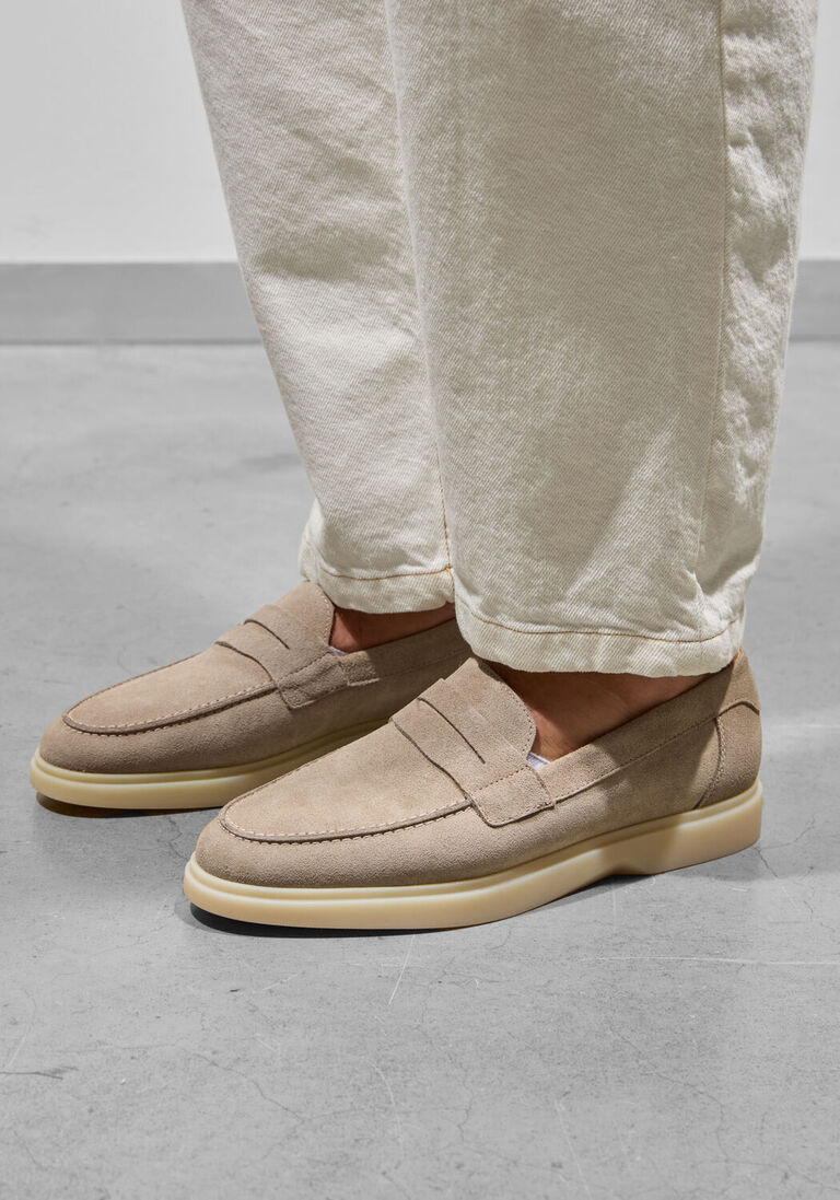 beige mason garments loafers amalfi penny