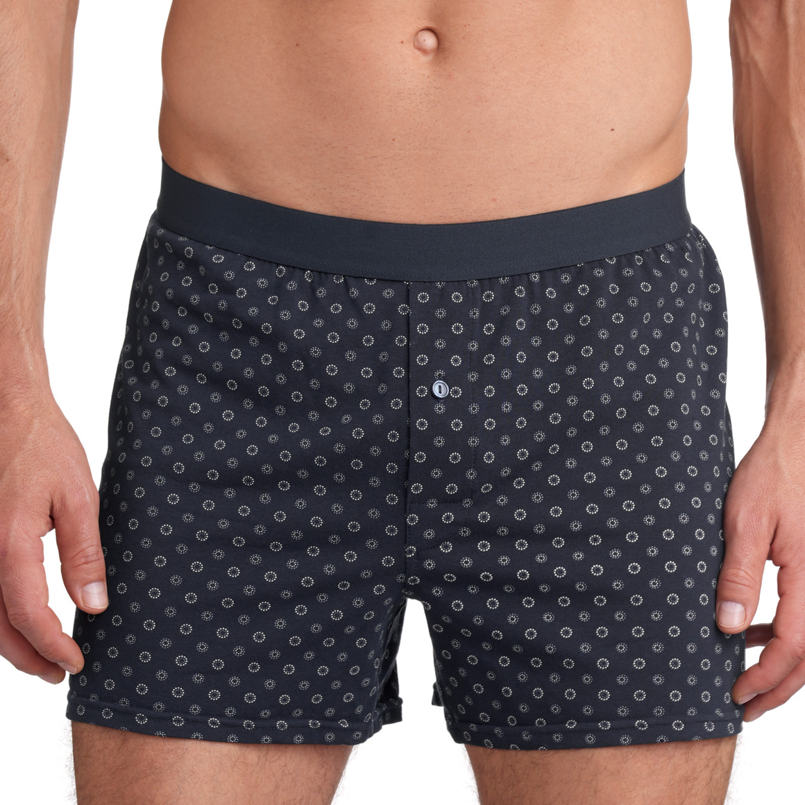 VanVaan 3 Herren Boxershorts aus Jersey dunkelblau / blaugrau