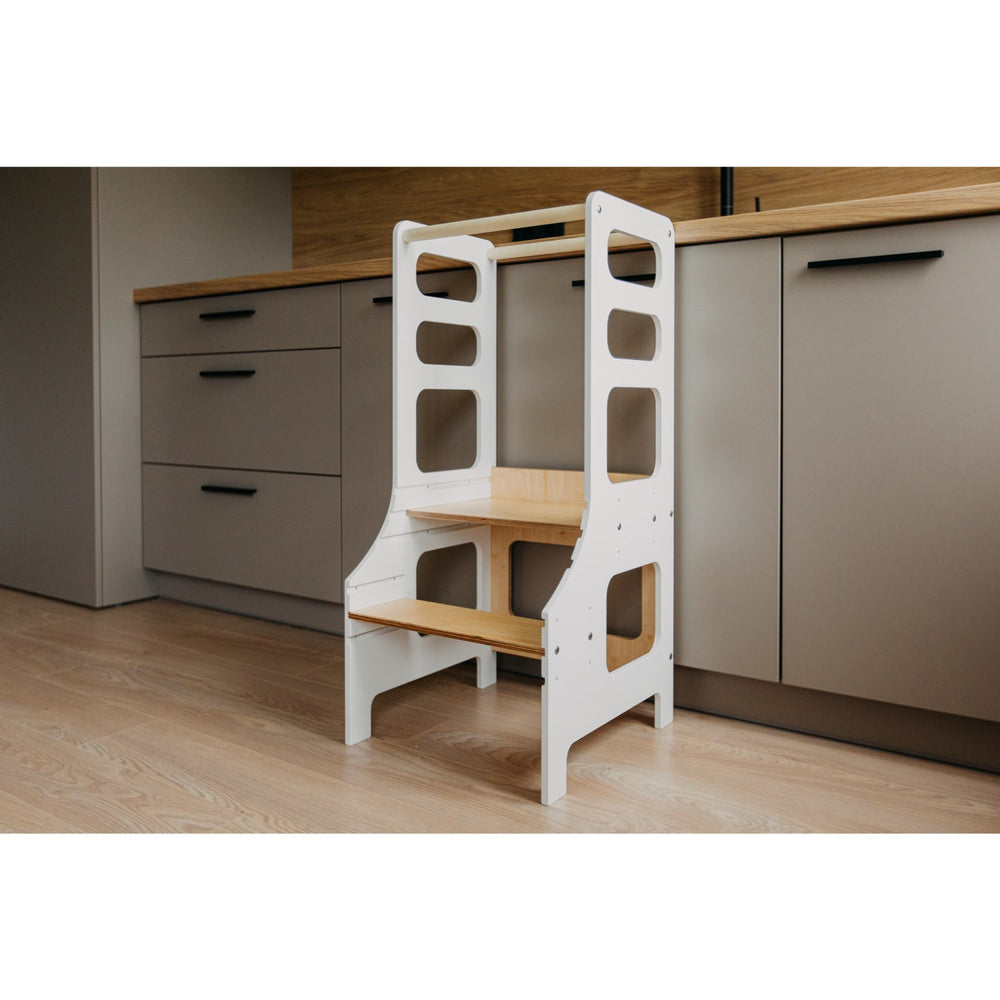 Køb Duck Woodworks Læringstårn Justerbart White