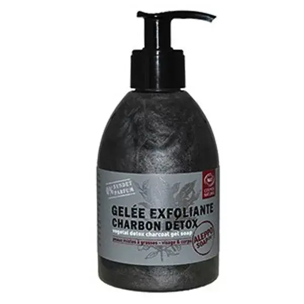 Gel esfoliante de carvão vegetal desintoxicante orgânico Tadé 300ml