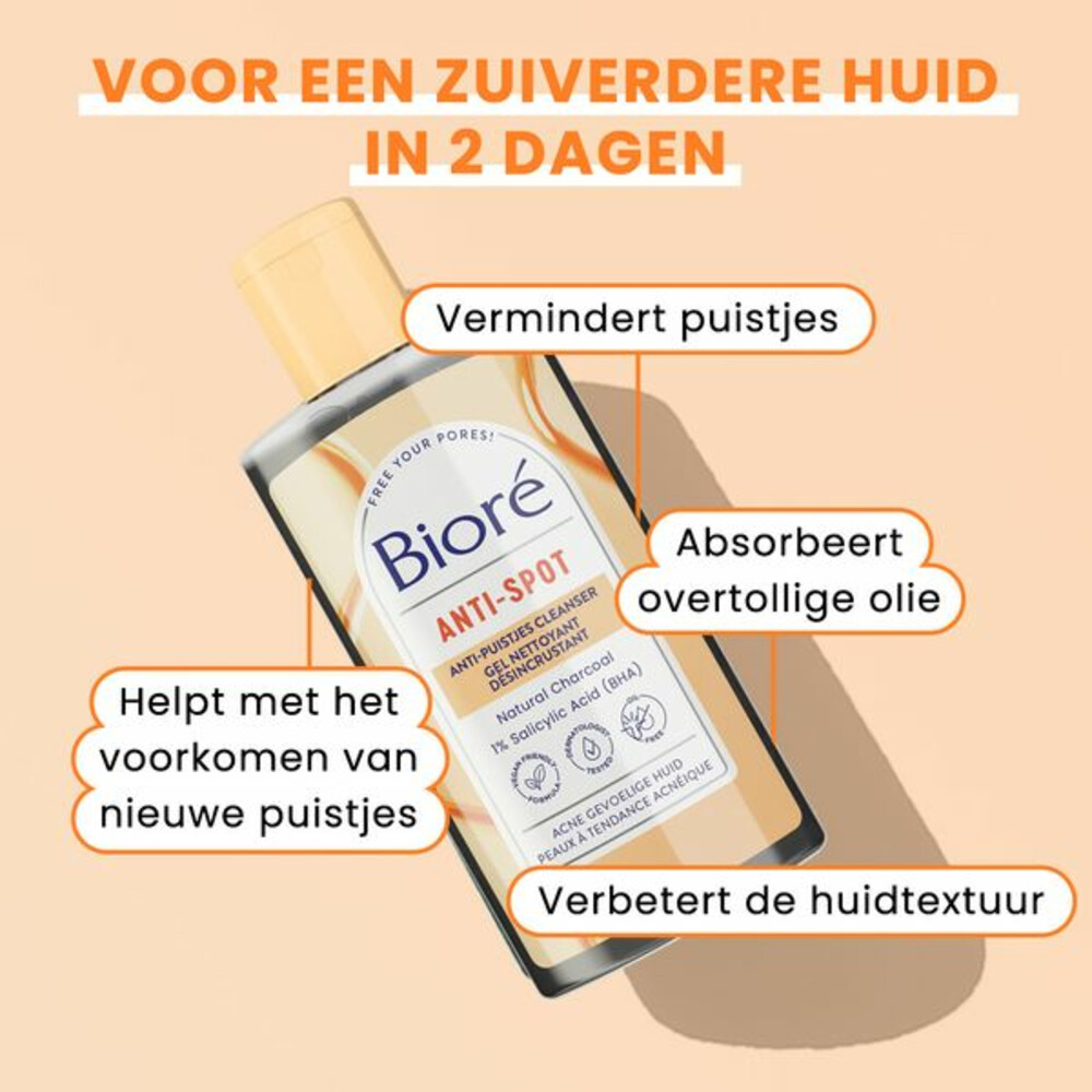Bioré Houtskool Anti-Puistjes Cleanser200 ml