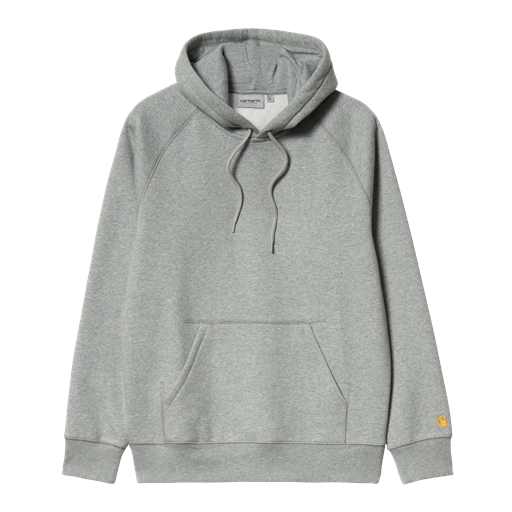 Carhartt WIP Chase Hættetrøje, Grey Heather/Gold, XL