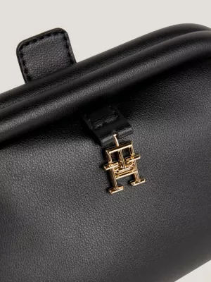 Bolsa transversal reversível com monograma TH