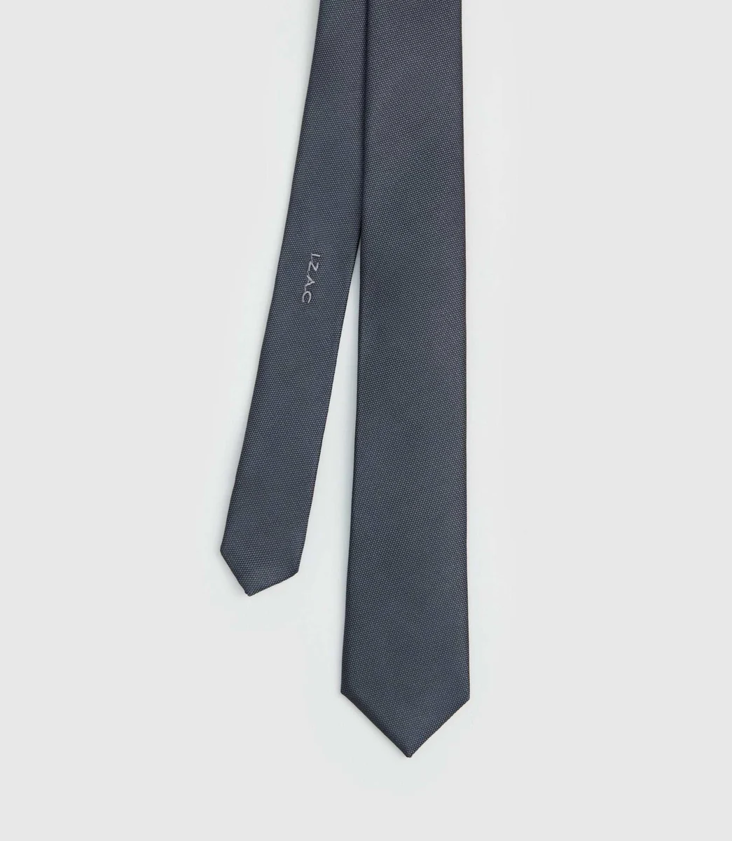 Cravate slim anthracite 