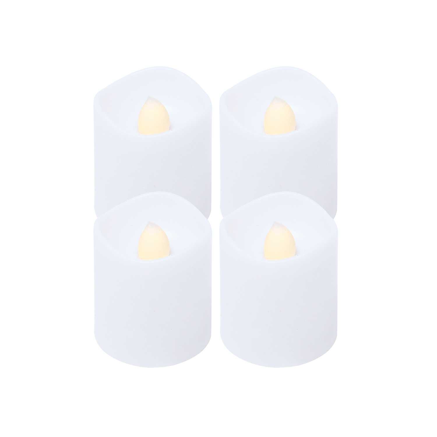 O'Canny LED-Kerzen 4er-Set, warmweiß, ca. 5 x 3, 8 cm