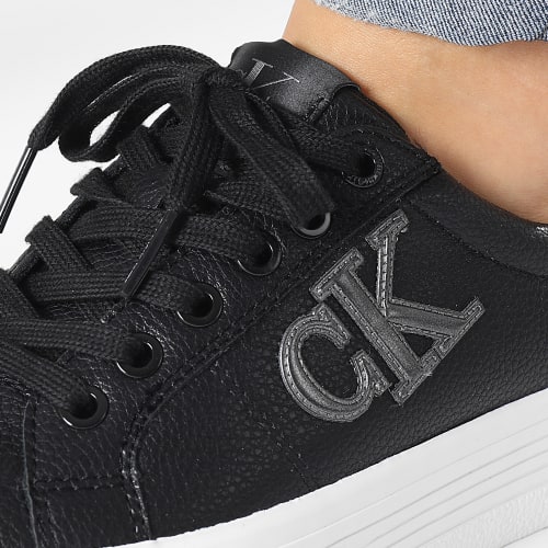 Baskets Femme Vulcanized Flatform 0763 Black Silver