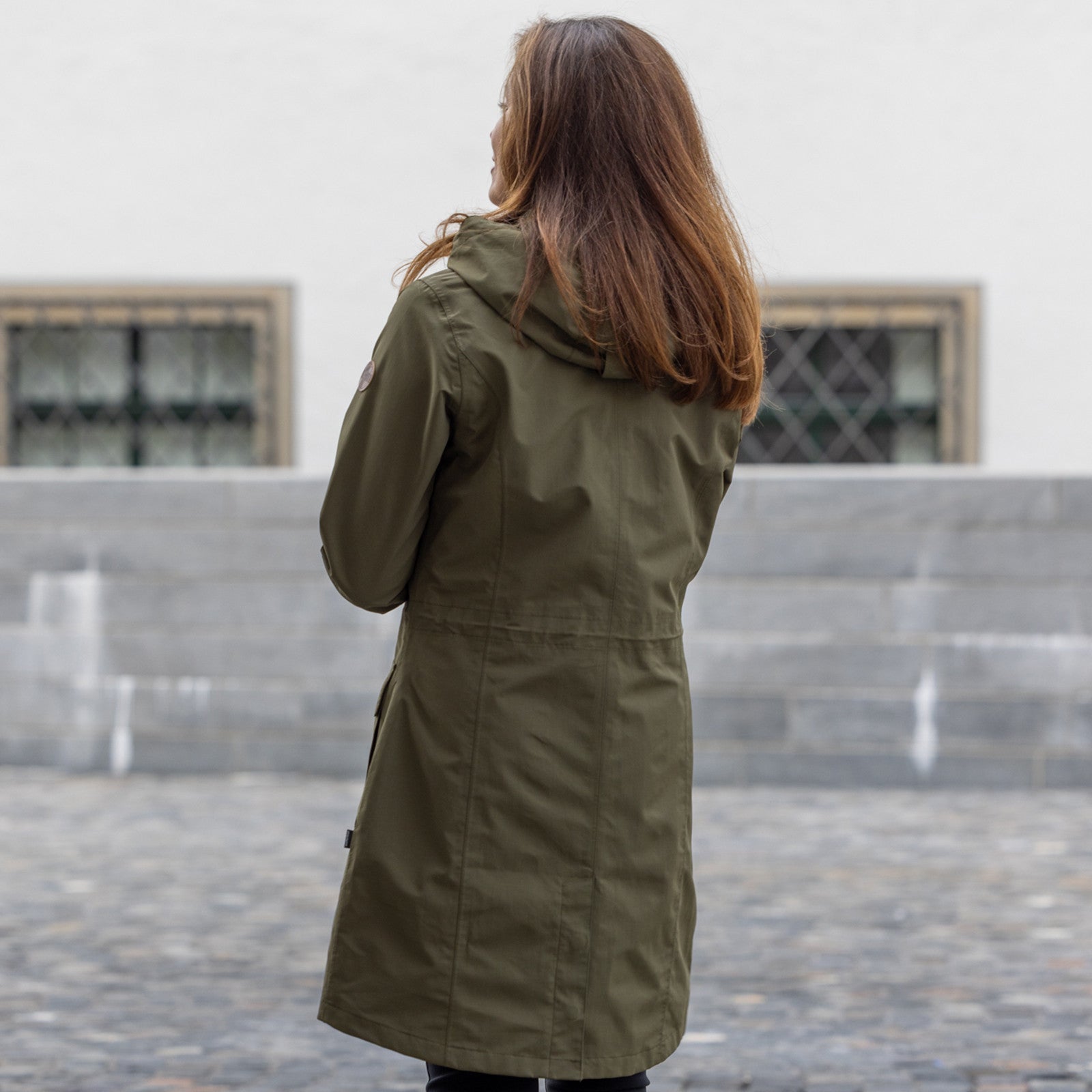 Frauen Regenmantel Letti ivy green