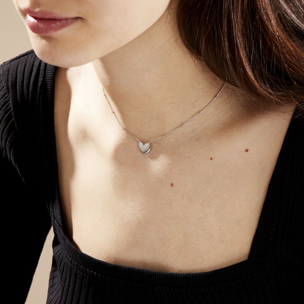 Collier Argent Blanc Careen