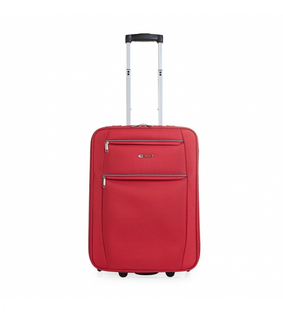 Mala de cabine ITACA com 2 rodas T71950 Vermelha - 55x39x18cm -