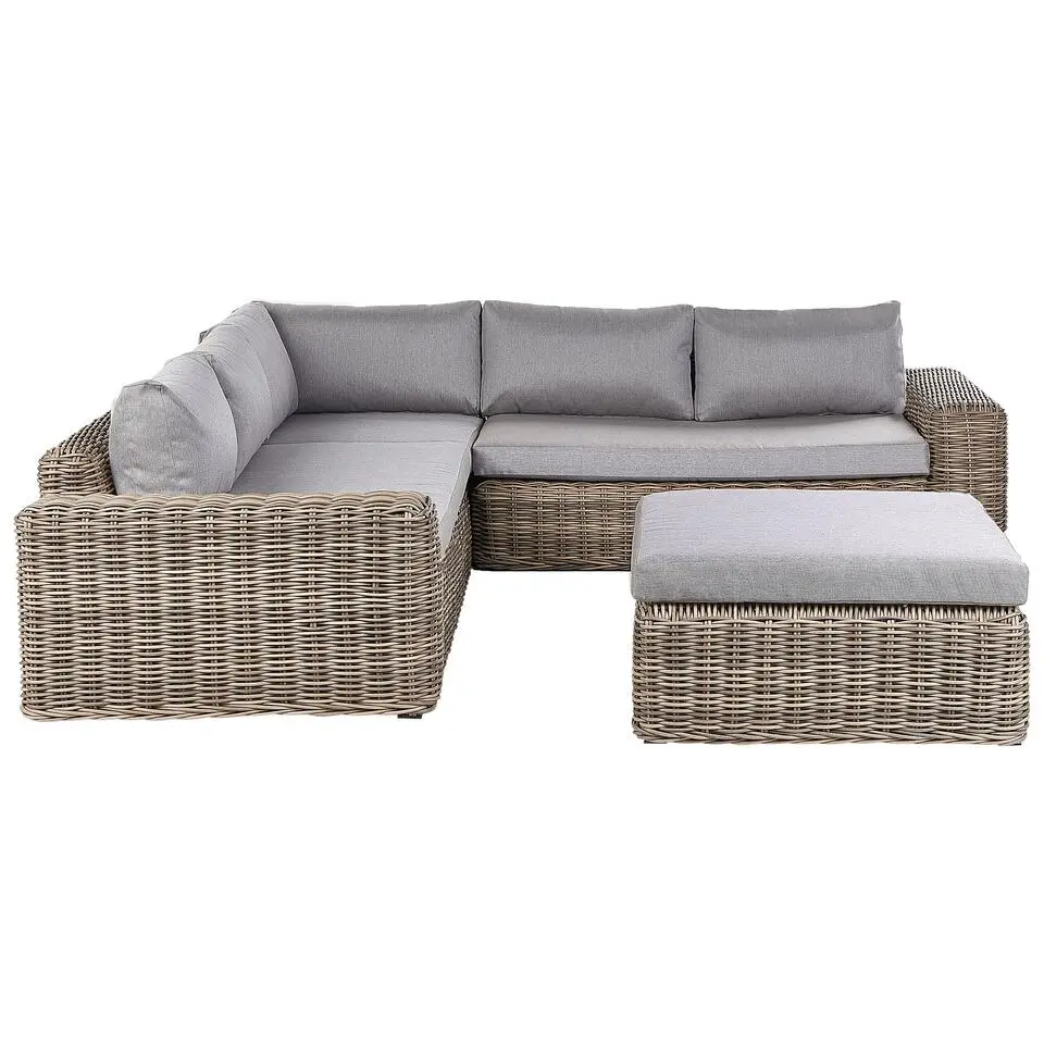 PALERMO - Loungeset - Lichtbruin - PE rotan