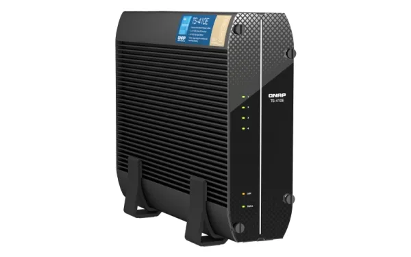QNAP TS-410E - NAS-server - 4 bays - SATA 6Gb/s - RAID 0, 1, 5, 6, 10, 50, 60, JBOD - RAM 8 GB - Gigabit Ethernet / 2.5 Gigabit Ethernet - iSCSI support