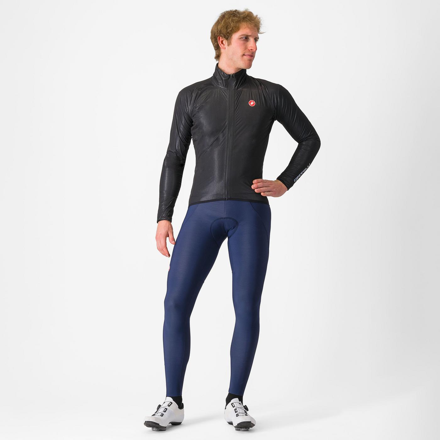 Castelli Squall Shell vandtæt cykeljakke sort/grå herre