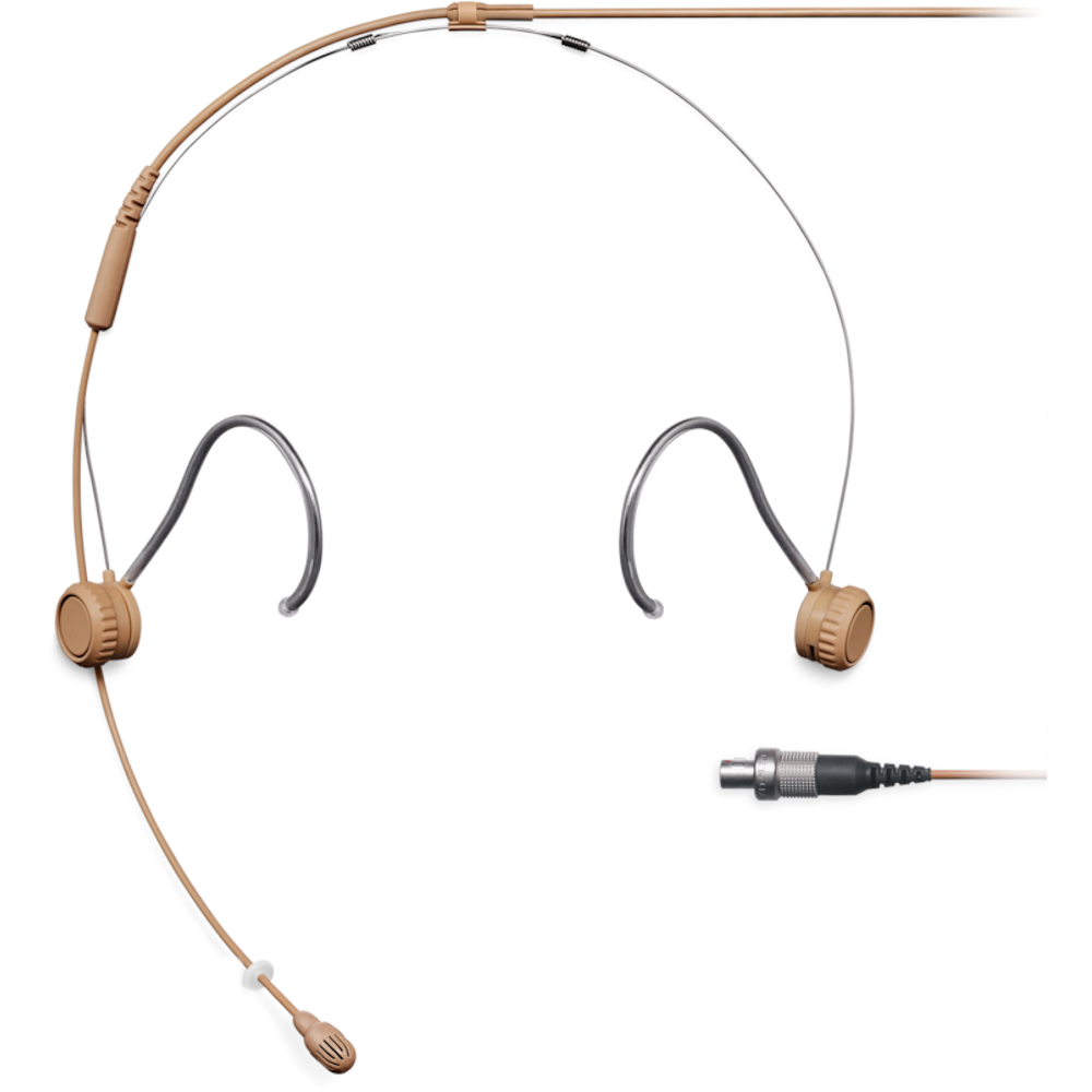 Shure TwinPlex TH53C/O-LEMO omnidirectionele headset (LEMO, cocoa)