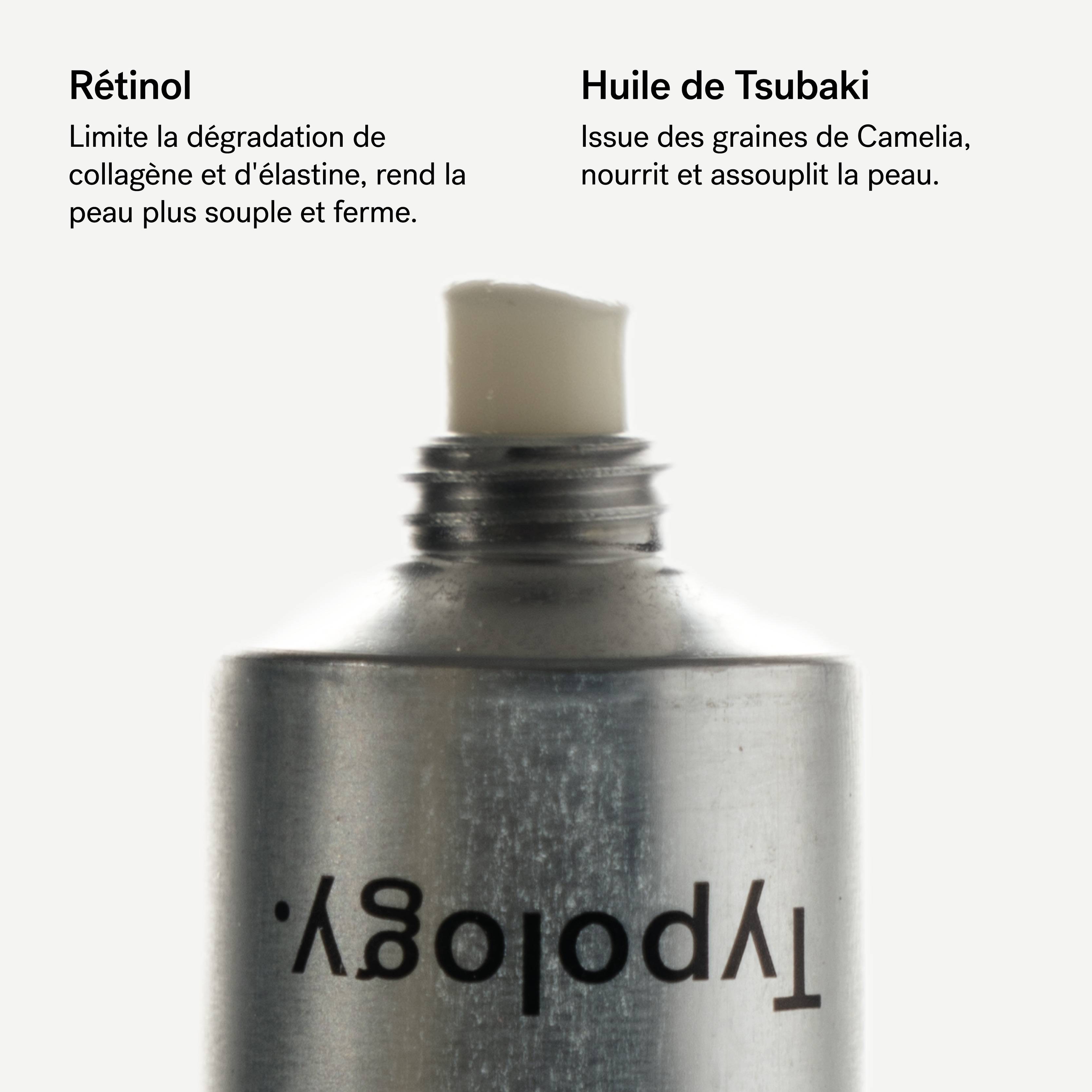 A62 - Crème de nuit raffermissante<br>Rétinol 0,2% + Huile de tsubaki