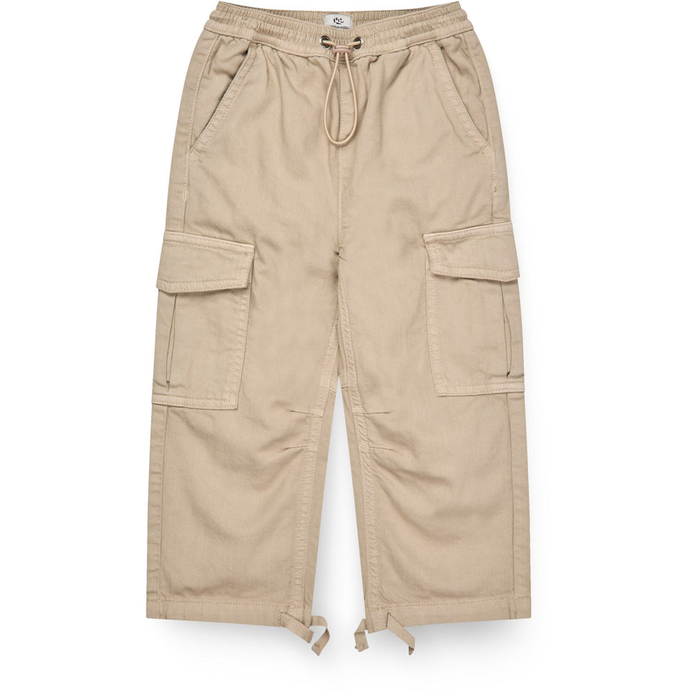 Køb COPENHAGEN COLORS Beige Twill Baggy Bukser W. Pockets
