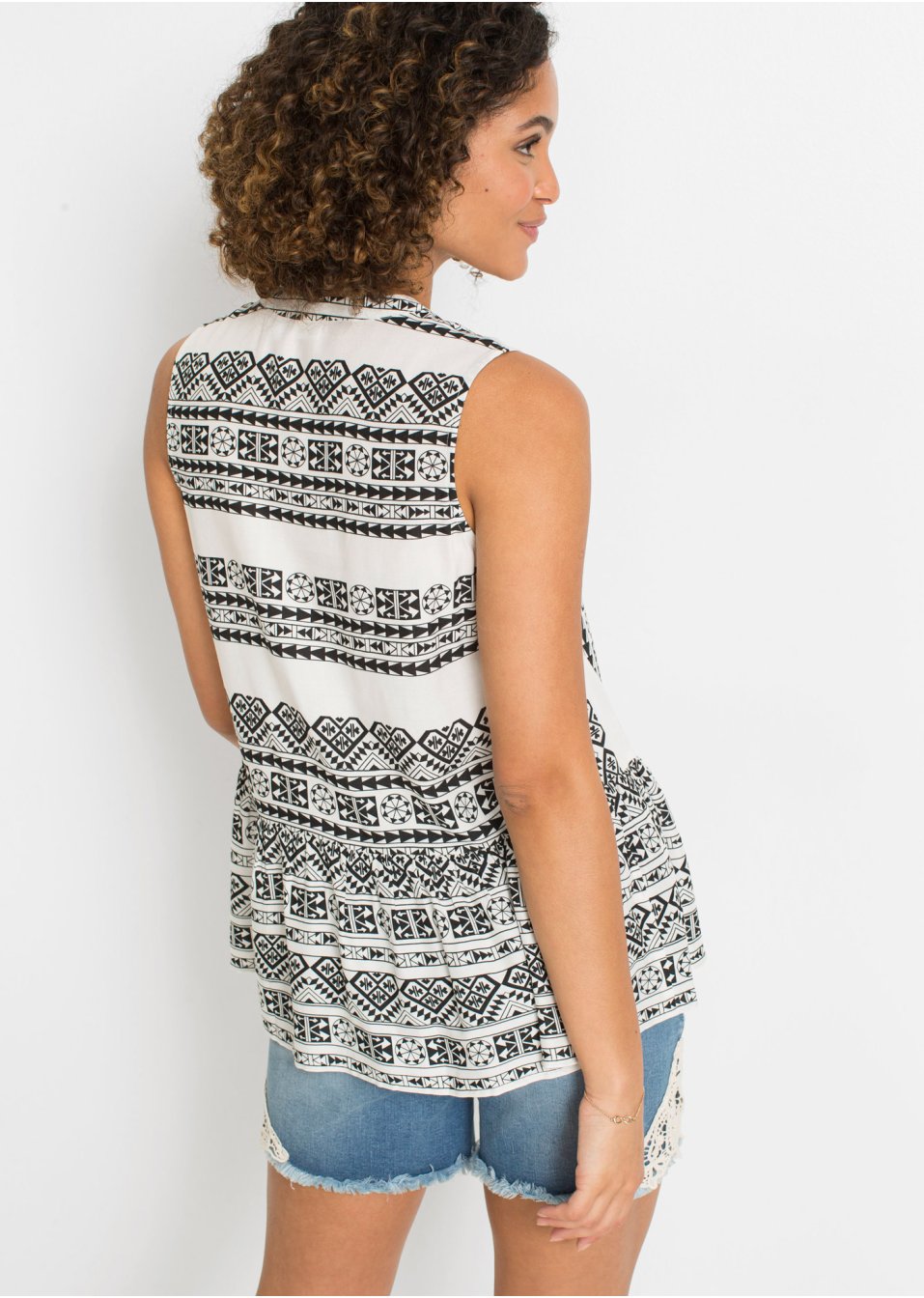 Top blouse imprimé