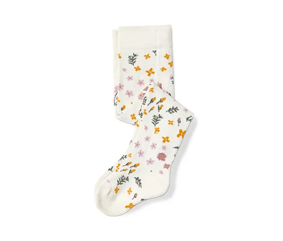 5 Paar Strumpfhosen, Blumenmuster