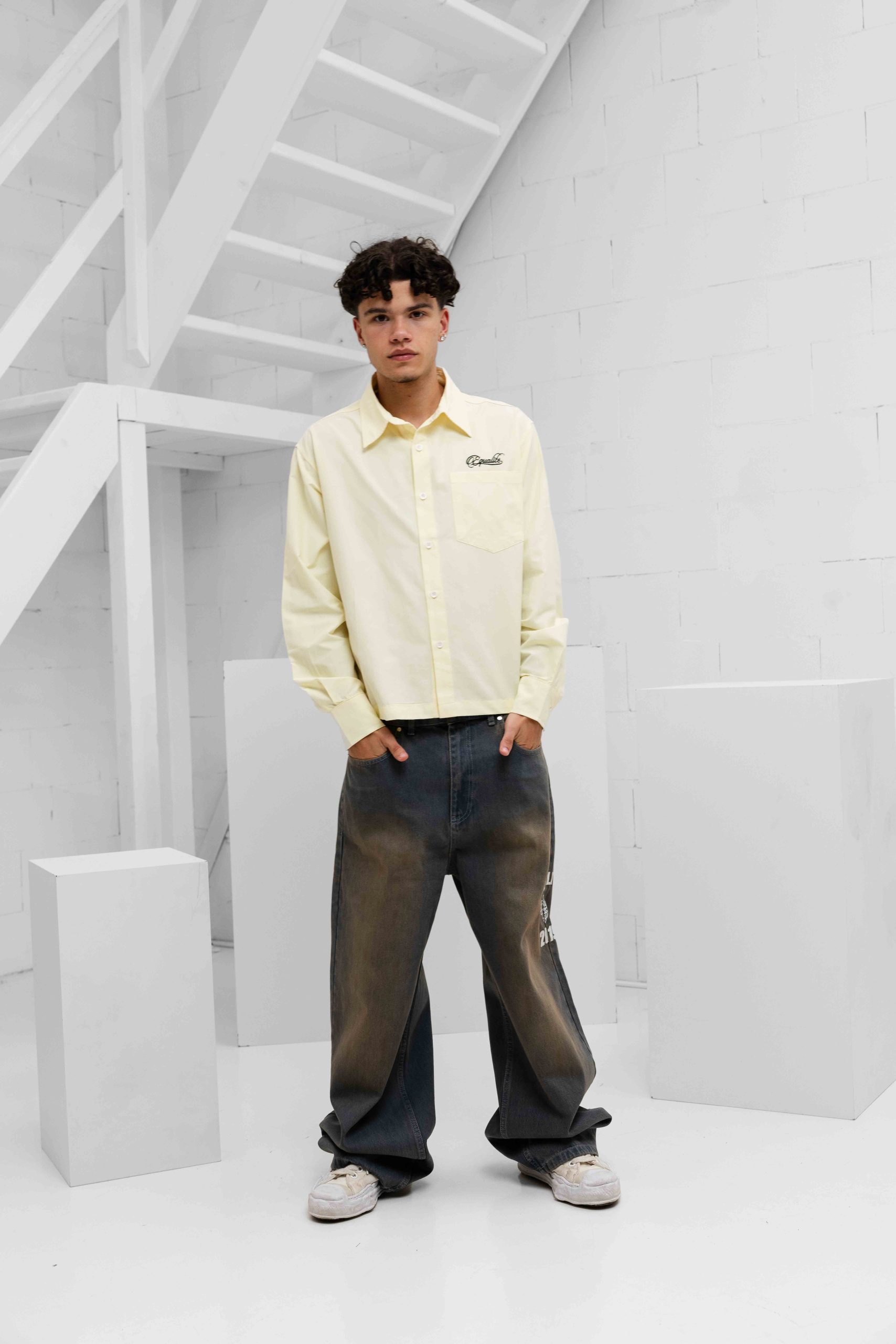 Equalité Milo Longsleeve Shirt Heren Geel