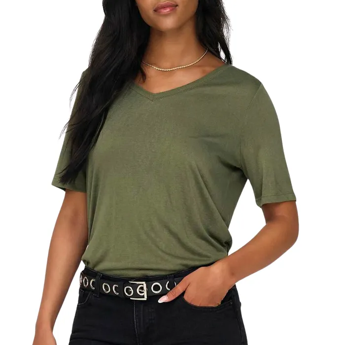 Only Elise V-Neck Shirt Dames