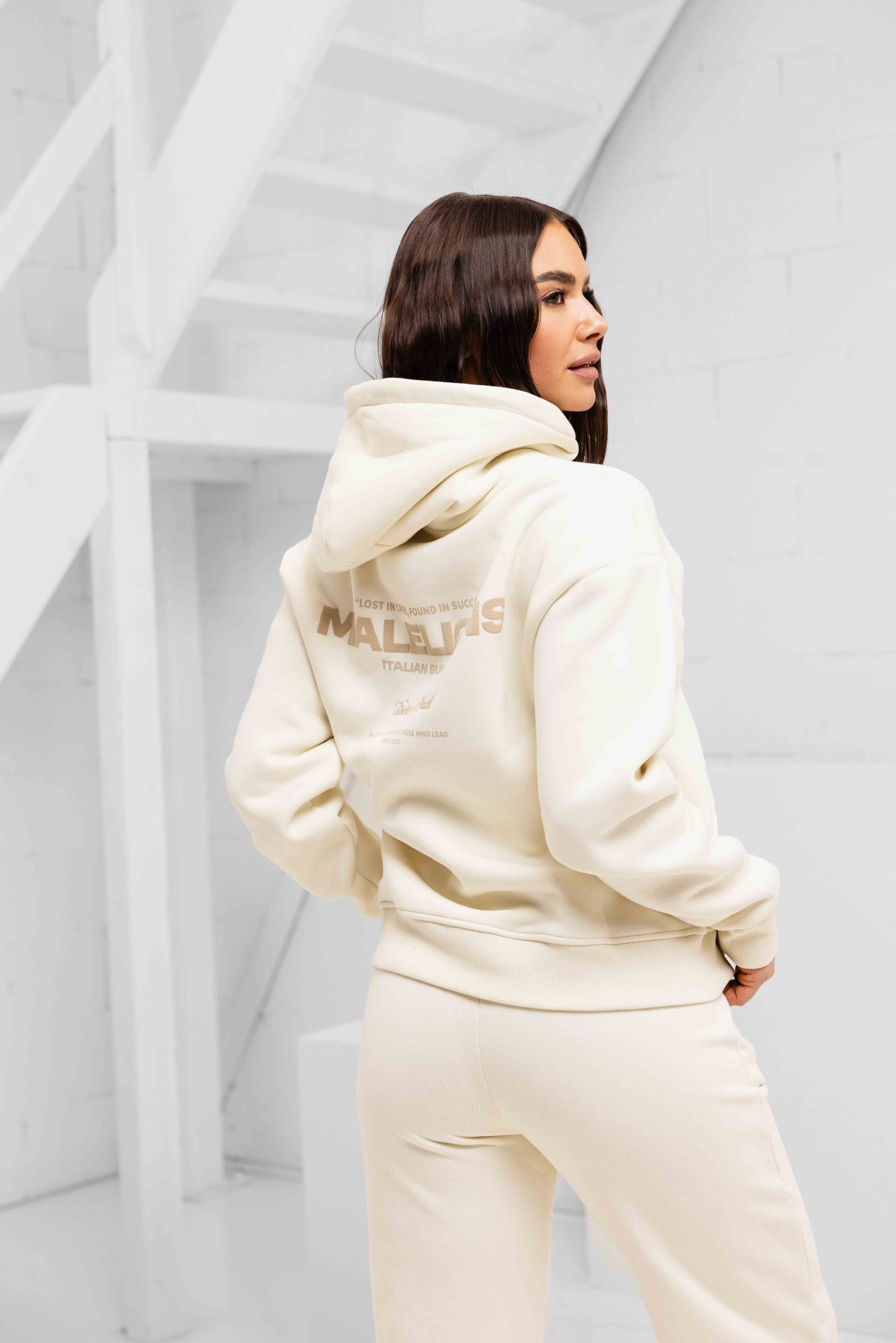 Malelions Italian Summer Trainingspak Dames Beige