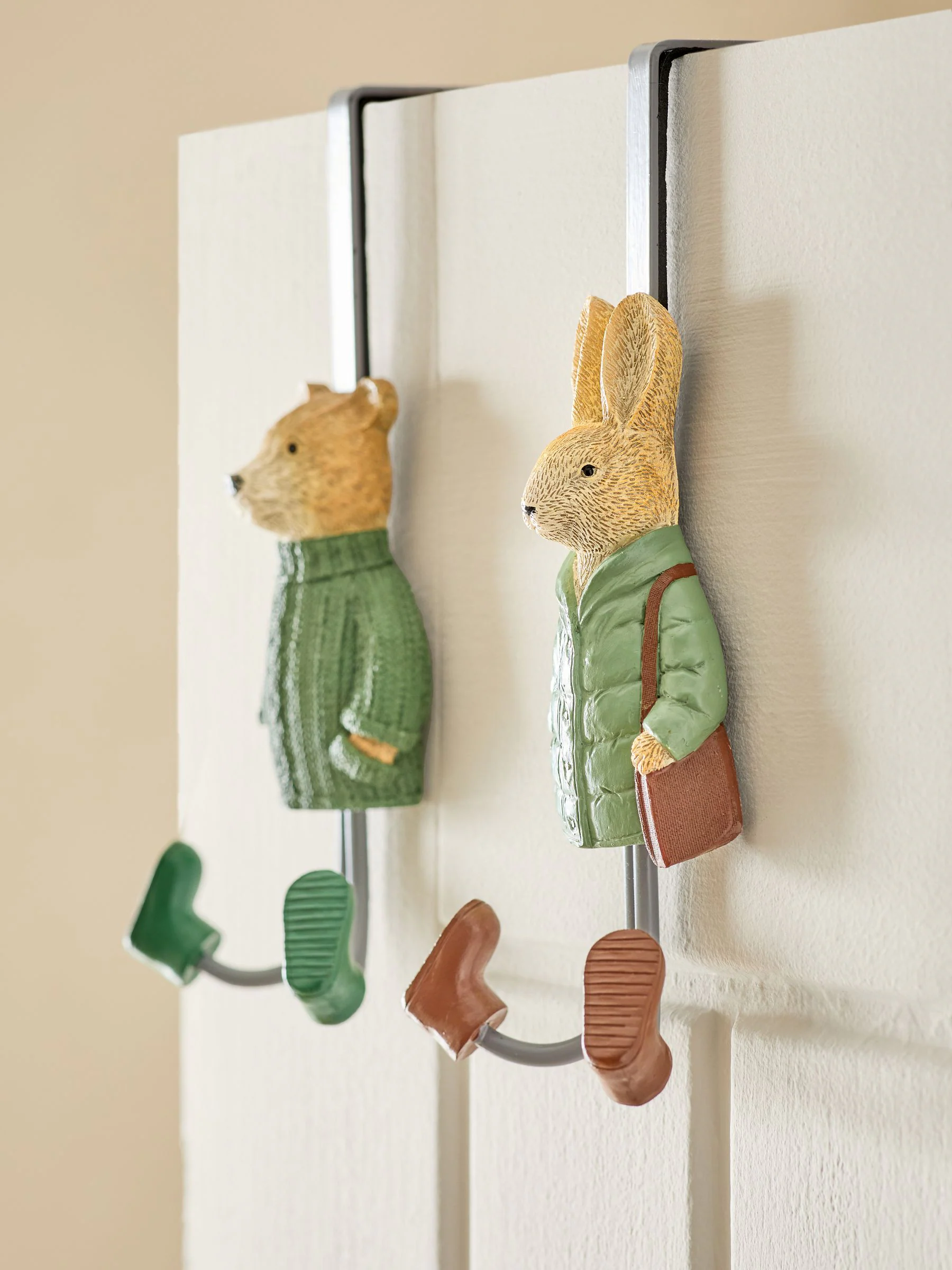 Over Door Bertie and Rosie Bear Hooks