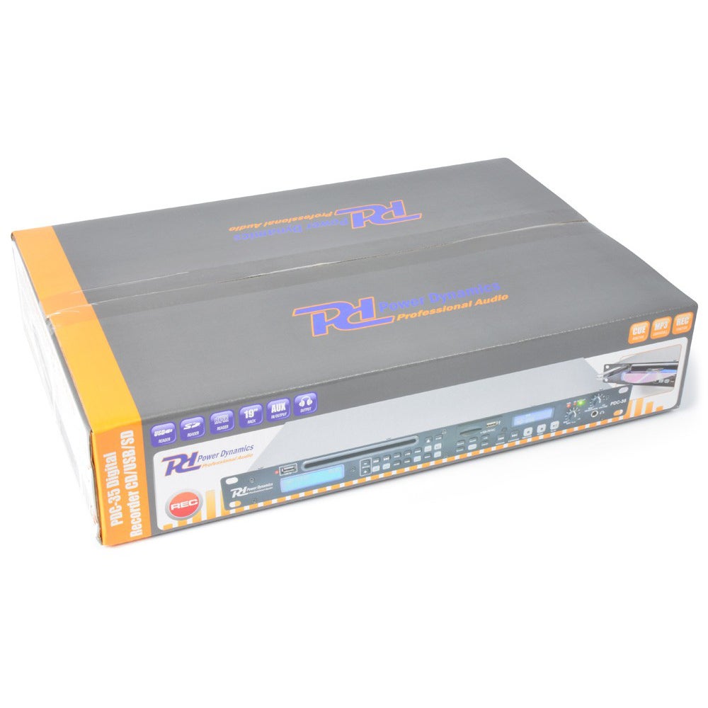 Power Dynamics PDC-35 digitale USB en SD recorder met CD-speler