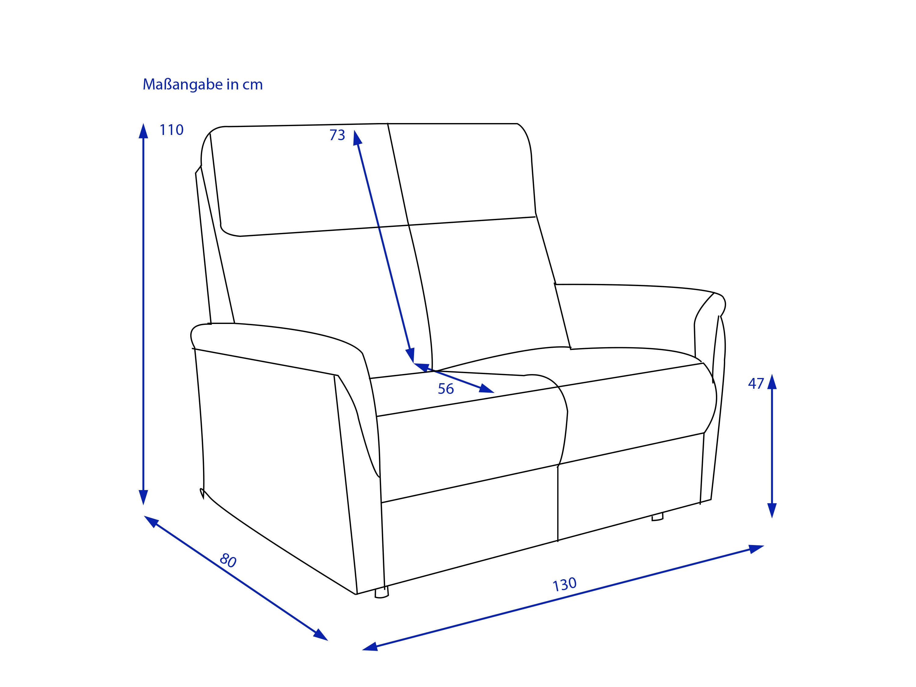 Sofa 2-Sitzer HARPER HAIKOU