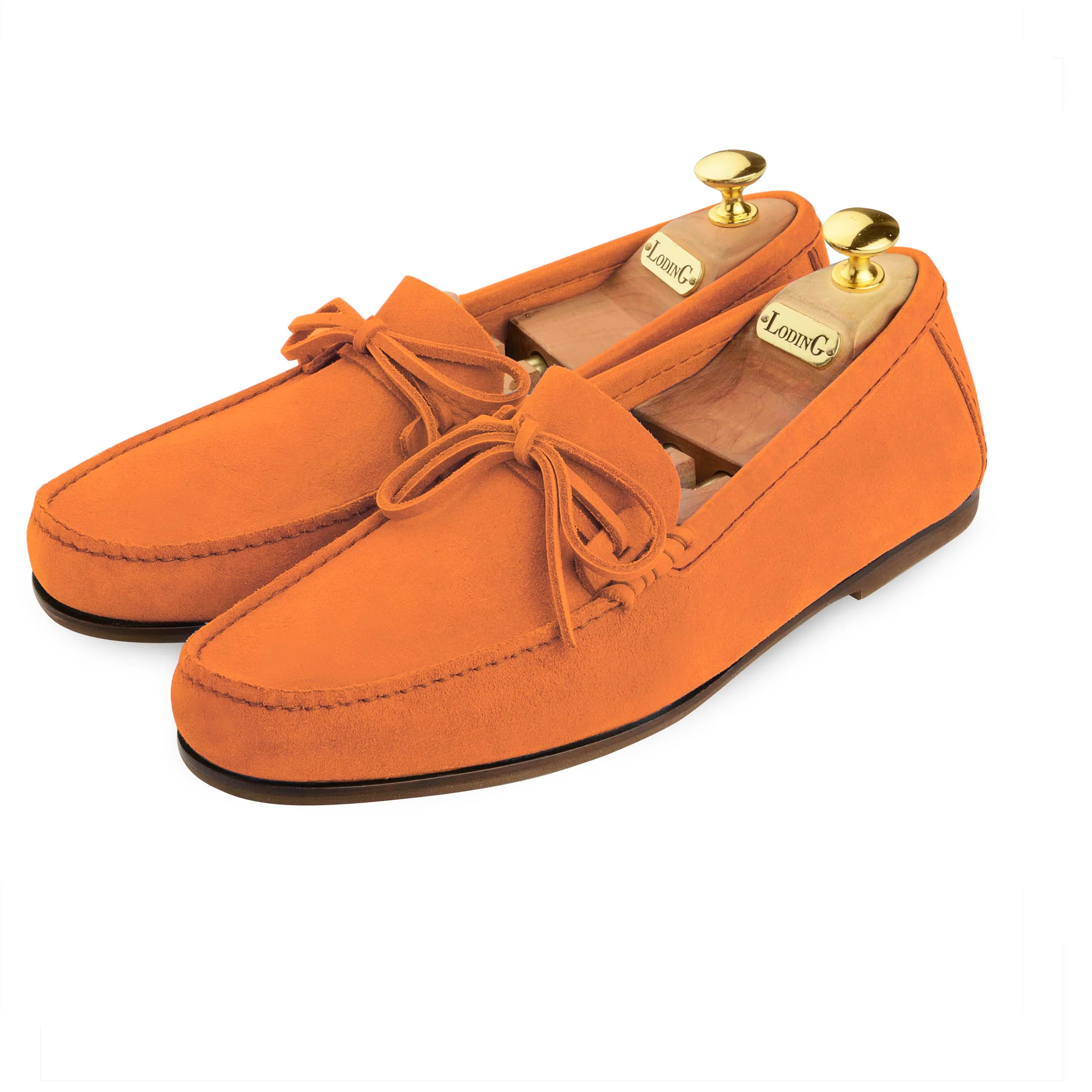 Mocassin Bahia 819 veau velours orange